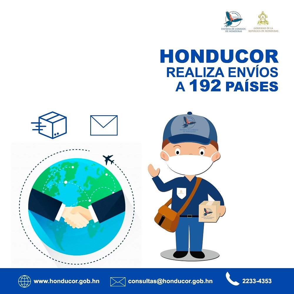 Cobertura a nivel nacional. Correo Nacional de Honduras